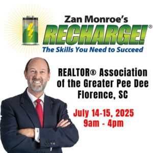 Zan Monroe’s RECHARGE: The Skills You Need to Succeed: Florence, SC